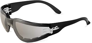 Bullhead Safety Eyewear BH13156AF Torrent Foam Lined, Crystal Black Temple, Indoor/Outdoor Anti-Fog Lens, Foam Seal