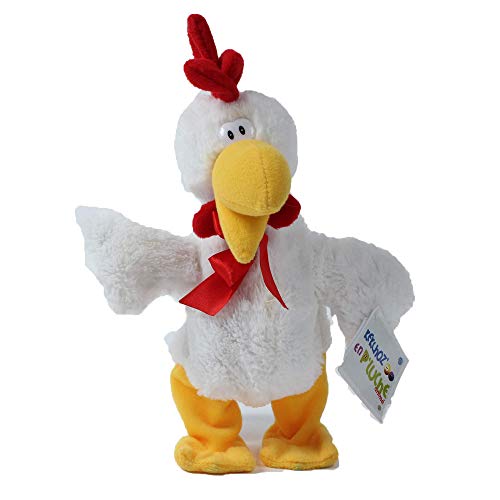 MGM  Peluche  Gallo Anima Batterie Incluse, 202502, 29 cm