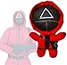 Squid Soft Doll Plushie 2021 Jouet en peluche en forme de calmar Masqué Cadeau de Noël (Triangle 10 x 15 cm)