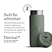JOCO Cups - 16 oz Insulated Active Flask - Post Consumer Recycled Stainless Steel Thermos - Silicone Lid Straw Integration (Desert Sage)