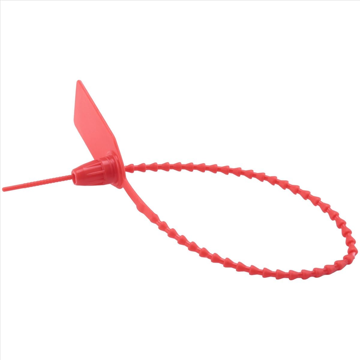 Bpqiang 100 Plastic Tamper Seals, Numbered Zip Ties Tags,Disposable Self Locking Signage For,Shipping,250Mm B