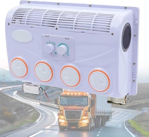Aire acondicionado portátil para coche, 12 V/24 V CC, ligero y fácil instalación para camiones, automóviles y campamentos, solución de refrigeración eléctrica de 100 W
