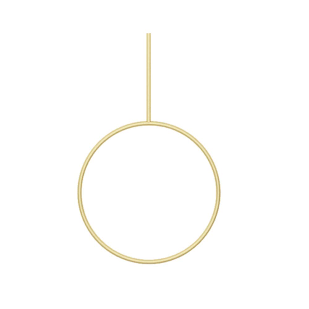 JKJZSALJ Adjustable Hanging Clothing Rack, Clothes Rack For Retail Store,Metal Business Clothing Display Rack Ceiling Hanger For Boutique,Gold,round