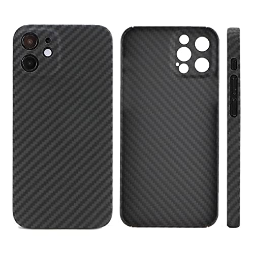 AQUYY Custodia per iPhone 13 PRO, Custodia Protettiva Ultra Sottile in Kevlar in Fibra di Carbonio, Cover Antiscivolo Antiurto Uomo di Grado Militare Compatibile con iPhone 13 PRO, Precise Hole
