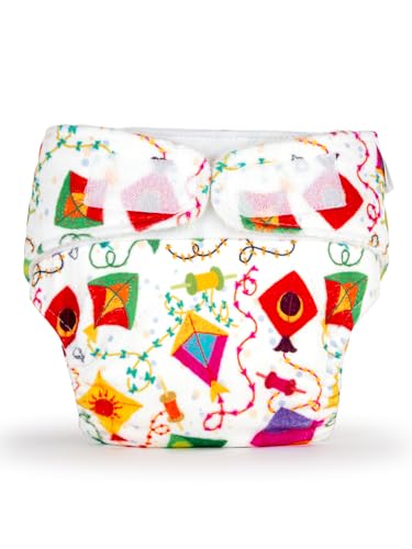 Image of SuperBottoms Newborn UNO Premium Cloth Diaper with Insert (0 to 3m) | Washable & Reusable Diaper with Organic Cotton Pad | Superior Absorption | Waterproof | SuperDryFeel Layer | Super Soft & Gentle