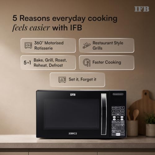 IFB 30L Black Convection Microwave Oven 30BRC2 - Image 4