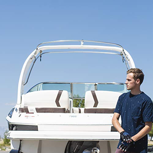 Mrx Boxing & Fitness Sailing Gloves Sticky Palm Gripy Glove Yachting Kayak Dinghy Fishing Short Finger Multi Colors (Black/Blue, S) #TOP6