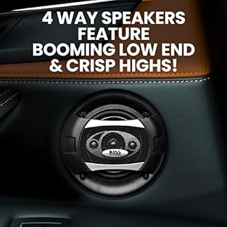 BOSS AUDIO P55.4C Phantom 5.25" 4-way 300-watt Full Range Speakers