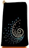hochwertig verarbeitet ; sehr schlankes Design, Farbe: schwarz mit hübschen Strass Motiv; Material:außen Stoff, innen Neopren