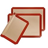 Tapete de silicone culinário com fibra de vidro 40x30cm kit com 3