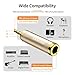 XANHAM 1/4 Inch 6.35mm Female to 1/8 Inch 3.5mm Male TRS Stereo Audio Jack Quarter Inch to Headphone Aux Adapter for Aux Cable, Smartphone, Laptop, Tablet, Speaker, etc. (2 Pack)