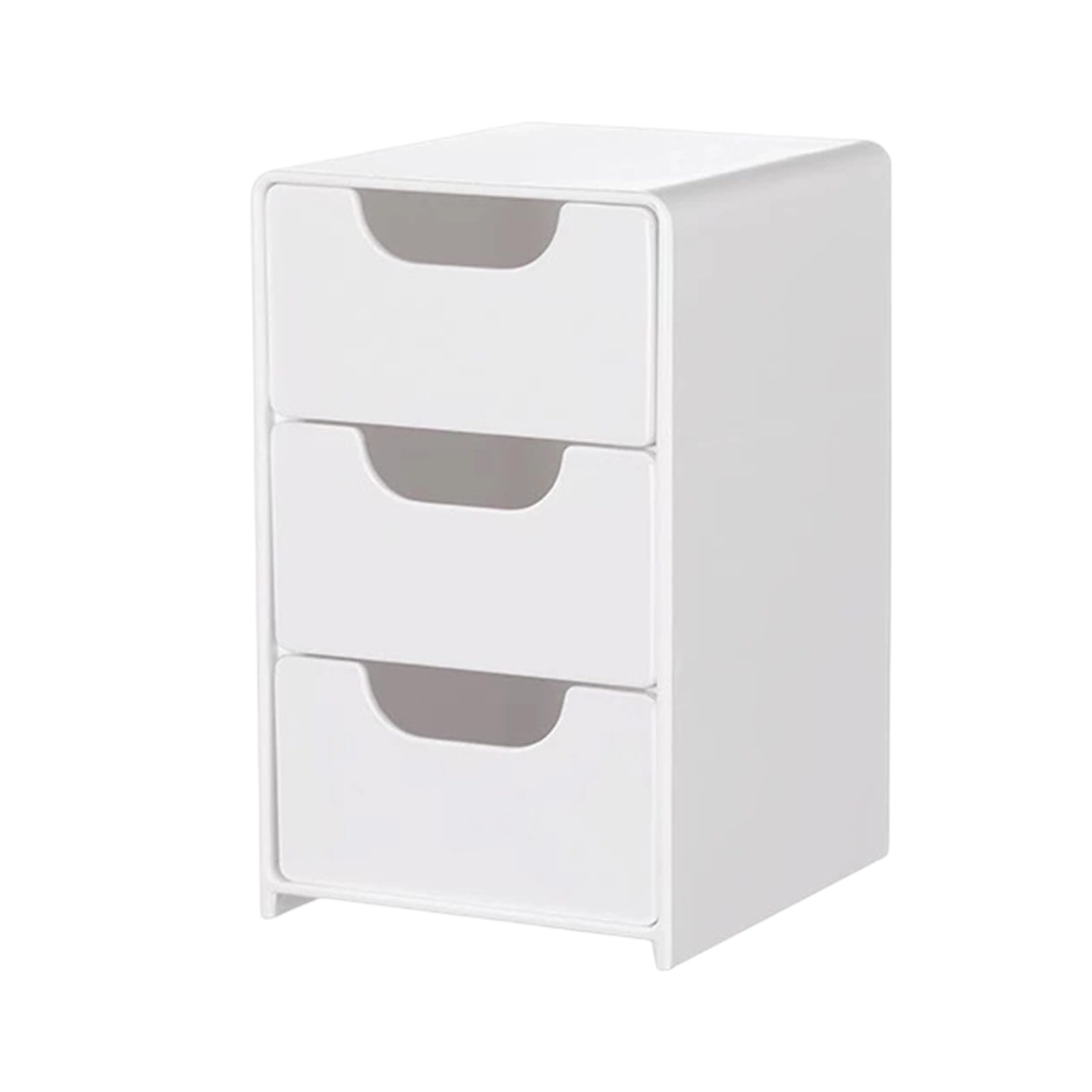 Glifora 1 Set Desktop Storage Box - Modular 3-Drawer Organiser, Scratch-Resistant Desk Drawers for Jewelry, Stationery and Cosmetics Storage and Organisation