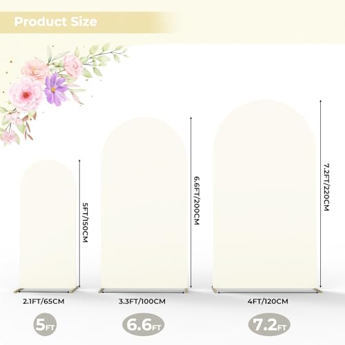 Cobertor Arco de Boda Babenest Ivory, Set de 3 miniatura 3