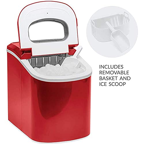 Ice Cube Maker Ice Maker Counter Top Eismaschine | Produziert Eiswürfel | 8 Minuten Eisherstellung | Kompakt und tragbar – Bild 8