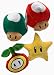 Nintendo Super Mario 7 Inch Icon Super Star, 1 Up Mushroom, Super Mushroom, Fire Flower Plush Assortment
