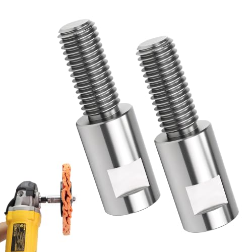 Image of Airway Buff Extender, Airway Buffing Wheel Extension Shaft, 5 /8 inch-11 Threads Arbor Extended Adapter, Universal Angle Grinder Attachments, for Aluminum Wheel Polishing Kit-2 PCS