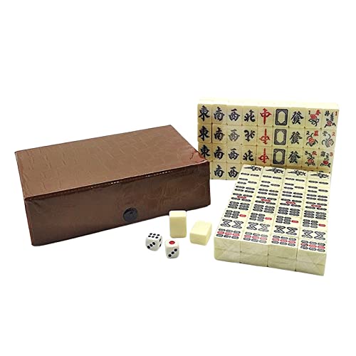 Mini Mahjong tradicional 144 piezas juego de mesa miniatura 1