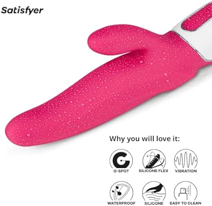 Vibrador punto G Satisfyer Vibes 'Mr. Rabbit', estimulador de clítoris con 12 modos de vibración, juguete sexual para mujer, resistente al agua (IPX7) recargable