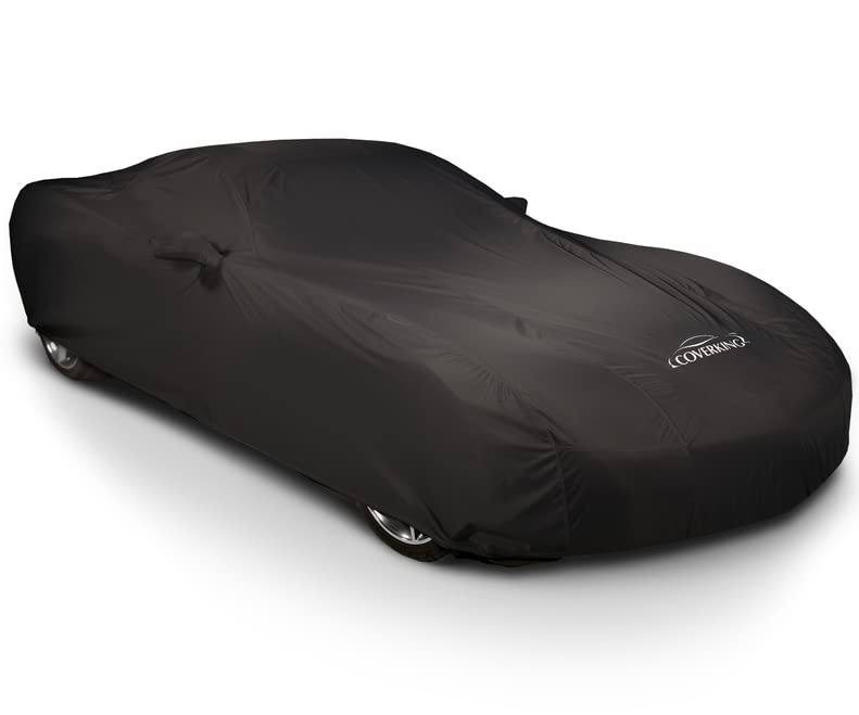 Image of Coverking Custom Fit Exterior Car Cover Designed for Select Chevrolet Corvette Model Vehicles: Autobody Armor Fabric, Black