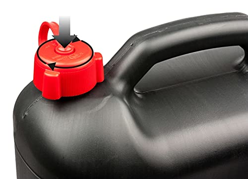 WALSER jerrycan 20 liter, jerrycan UN-gekeurd met veiligheidsdop, kunststof jerrycan, reservejerrycan zwart 16374 - Afbeelding 3