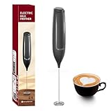 Lamkrtlp Milchschäumer Elektrisch, Handheld Milchaufschäumer stab...