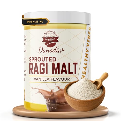 Danodia Foods Sprouted Ragi (millet) Malt, 400 g (14.11 oz)