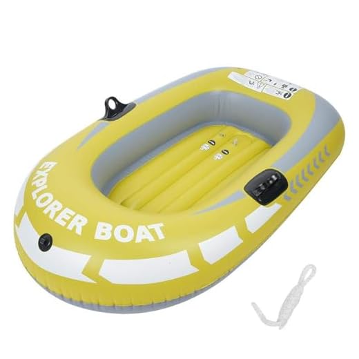 Aufblasbares Boot, PVC-Schlauchboot, Marineboot, 1 Person, Floß, Beiboot, Fischerboot mit Seil für treibendes Angeln im Freien, Wassersport