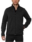 Gerry Men's Mixed Media Knit on the Go Full Zip Jacket (Medium, Slate)
