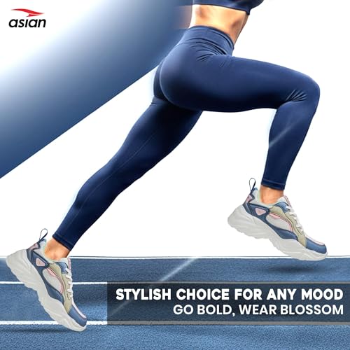 Image of ASIAN Women BLOSSOM-12 Running and Casual wear Running Shoes with Laces, Lightweight and Comfortable Shoes Gym and Sports Shoes for Women & Girls with Stylish Design