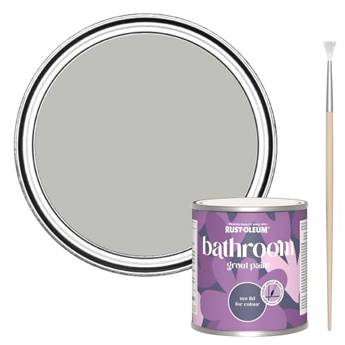 Rust-Oleum Mould-Resistant Grey Bathroom Grout Paint -Flint 250ml