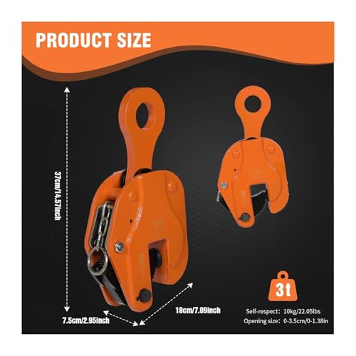 Pince de levage vertical 5T en acier pour grue industrielle - 7