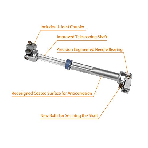 Steering Column Lower Intermediate Steering Shaft With U-Joint Coupler | Replacement For 2009-2014 Ford F-150, 2007-2014 Ford Expedition & Lincoln Navigator | Replaces# 8L1Z-3B676-A, 8L1Z3B676A #TOP3