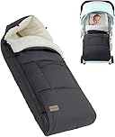 Baby Footmuff Baby Fleece Baby Stroller Snuggle Footmuff Winter Footmuff Baby Seat with Zipper Washable Baby Blanket Stroller Suitable for All Strollers 37"×23"