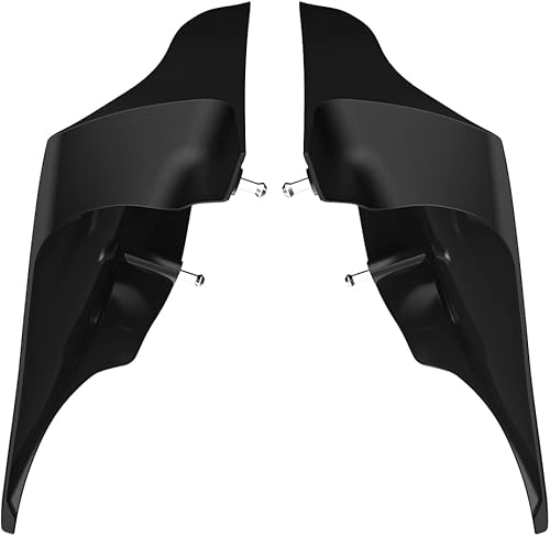 Miniatura 31 de Advanblack Barracuda - Cubiertas laterales estiradas plateadas (brillantes), paneles extendidos para Harley Touring Street Glide Road Glide Electra