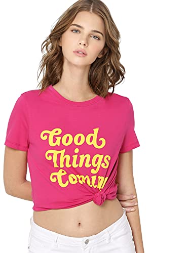 Image of ONLY Women's Cotton Regular Fit T-Shirt