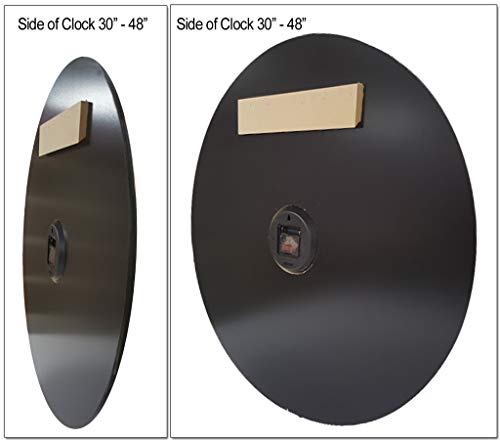 Black & White Large Wall Clock | Ultra Quiet Quartz Mechanism | Hand Made In Usa Beautiful Crisp Lasting Color | Comes In 8 Sizes | 18-Inch #TOP3