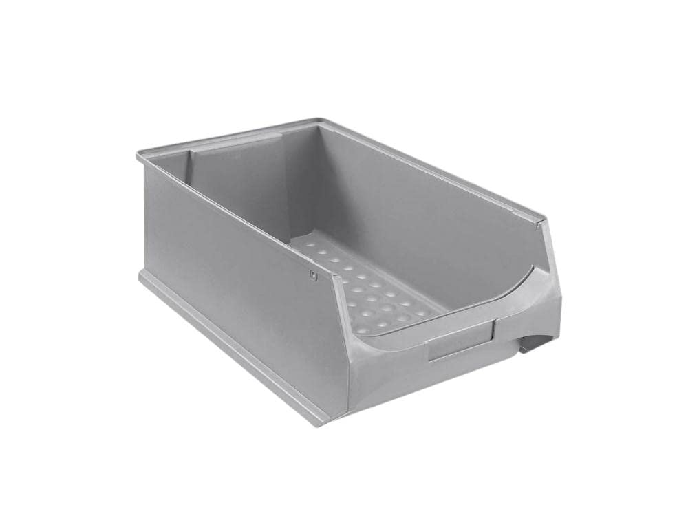 SparSet 5x Graue Sichtlagerbox 5.0 20x30x50cm 21,8 Liter Sichtlagerbehälter