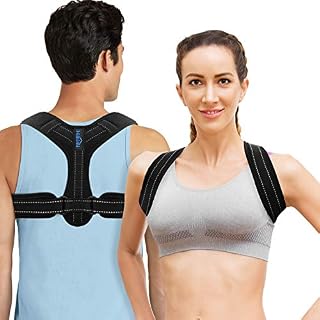 Posture Corrector for Women and Men, Adjustable Upper Back Brace for Clavicle Support