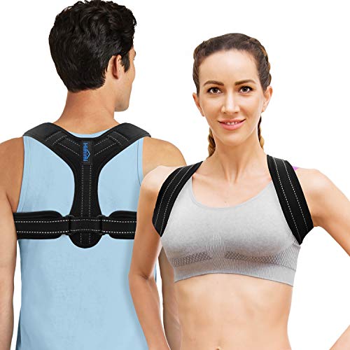 Posture Corrector for Women and Men, Adjustable Upper Back Brace for Clavicle Support