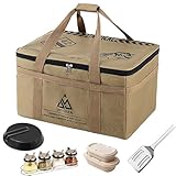 Camping Tote,42L Waterproof Large Capacity Folding Organizer,Tool Storage Bag - for Cooking Food Dishes Grill Tent Clothes Book Gear Equipment Tool Travel Hiking Outdoor Hunting Car