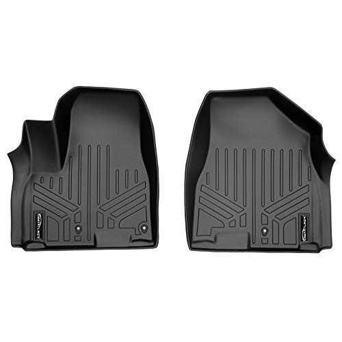 SMARTLINER Custom Fit Floor Mats 1st Row Liner Set Black for 2015-2021 Kia Sedona - All Models