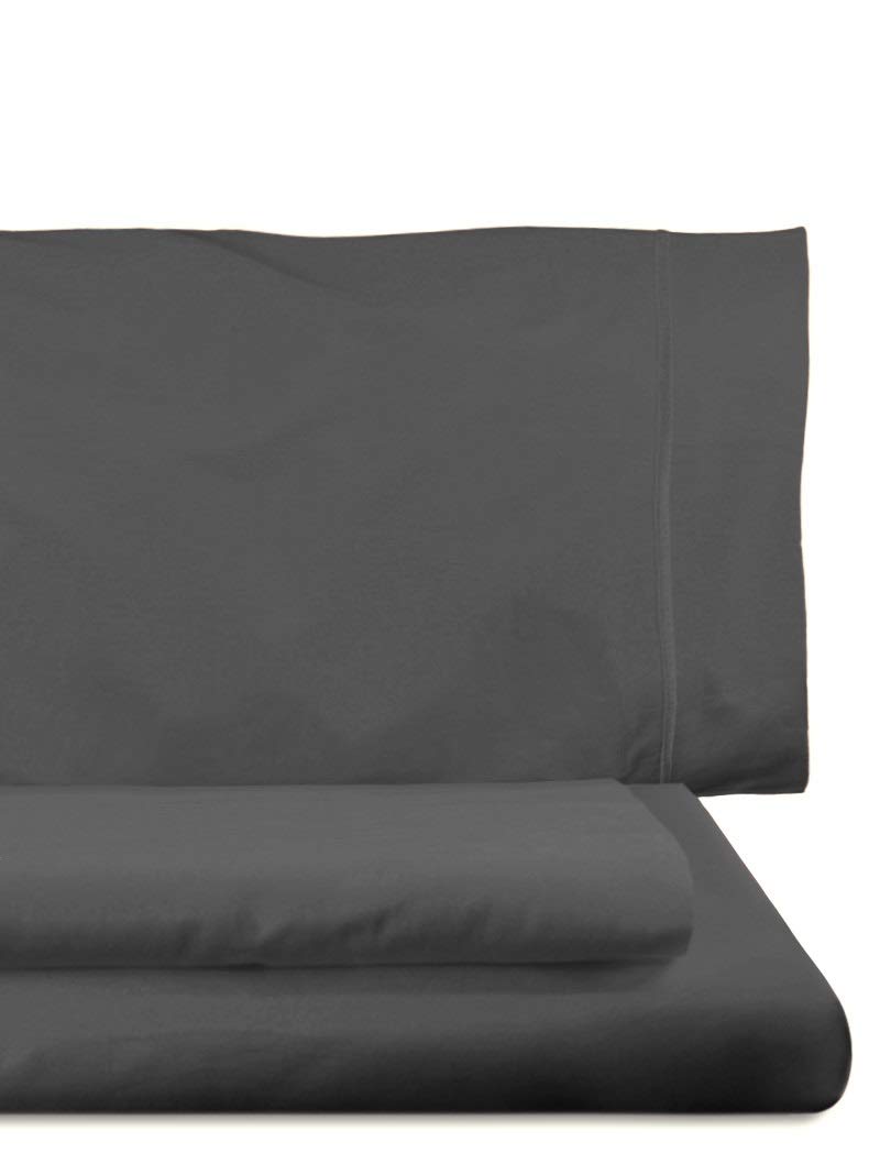 Lasa Royal - Set of duvet cover, 220 x 260 cm, fitted sheet, 135 x 200 cm, pillow case, 45 x 155 cm, dark grey color