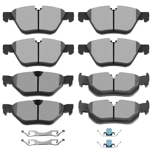 Image of SCITOO D1267 D1061 Front Rear Semi-Metallic Brake Pads Sets Fit For BMW 128i 2008-2013,For 325i 2006,For 325xi 2006,For 328i 2007,For 328xi 2007,For X1 2012-2014
