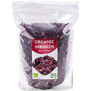Biologische Hibiscus Bloemen | Egyptisch | Premium kwaliteit | 1 kg BIO| Grote bloemblaadjes voor losse thee