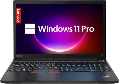 Lenovo Thinkpad E15 Gen 1 Ordenador portátil profesional, 15,6 pulgadas FHD (1920x1080), Intel Core i5 10210U, 16 GB de RAM, SSD de 512 GB, teclado QWERTY japonés, Windows 11 Pro (reacondicionado)