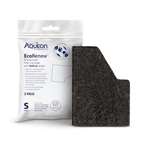 Image of Aqueon Aquarium Fish Tank EcoRenew Filter Cartridge, Small 3 Pack