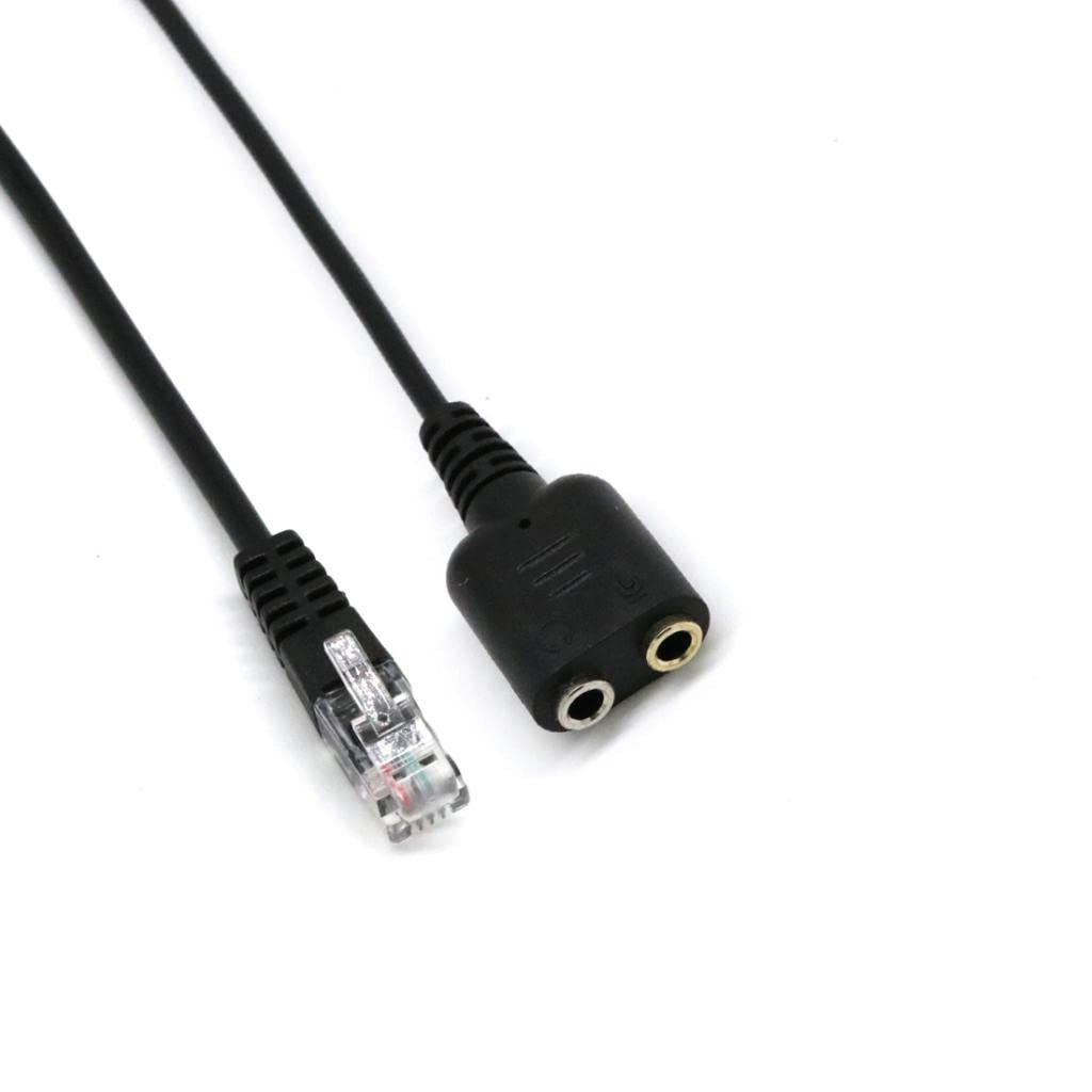 VISTORA Rj9 Male Plug to 2 Port 3.5Mm Female Phone Headset ADO Adapter Cable for for Avaya Yealink Phones 25Cm-image-11