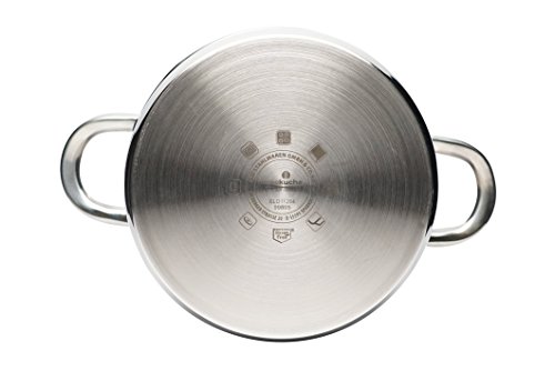 ELO Skyline Stainless Steel Kitchen Induction Cookware Pots and Pans Set with Air Ventilated Lids, 10-Piece - Thumbnail 4