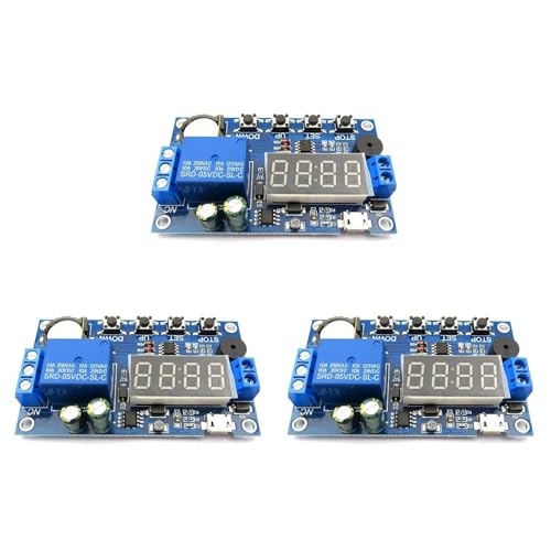 Temporizador de retardo digital para automatización de iluminación y motores de 5-30V 7