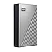 WD 4TB My Passport Ultra, Silver, Portable External Hard Drive, backup software with defense against ransomware, and password protection, USB-C and USB 3.1 - WDBFTM0040BSL-WESN